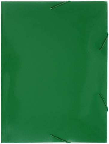 Папка пластиковая на резинке Attache F315/06, толщина пластика 0,6 мм, зеленая