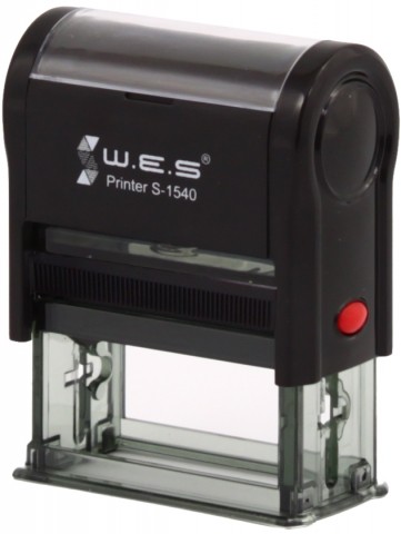 Автоматическая оснастка WES, для клише штампа 40*15 мм, модель S-1540, корпус черный Автоматическая оснастка WES, для клише штампа 40*15 мм, модель S-1540, корпус черный