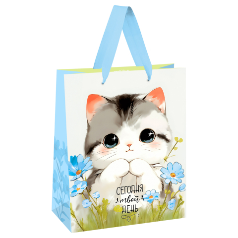 Пакет подарочный Meshu 18×23×10 см, Cute Kitten Пакет подарочный Meshu 18×23×10 см, Cute Kitten