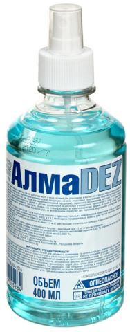 Средство дезинфицирующее для обработки рук «АлмаDez», 400 мл Средство дезинфицирующее для обработки рук «АлмаDez», 400 мл