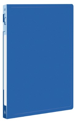 Папка-скоросшиватель пластиковая с пружиной «Бюрократ», толщина пластика 0,5 мм, синяя