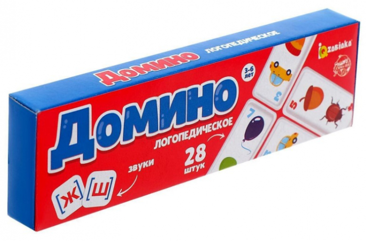 Игра настольная «Домино Логопедическое» 28 элементов, «Звуки Ж, Ш» Игра настольная «Домино Логопедическое» 28 элементов, «Звуки Ж, Ш»