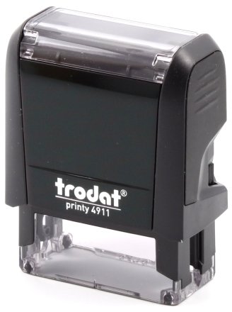 Автоматическая оснастка Trodat 4911, для клише штампа 38*14 мм, корпус черный