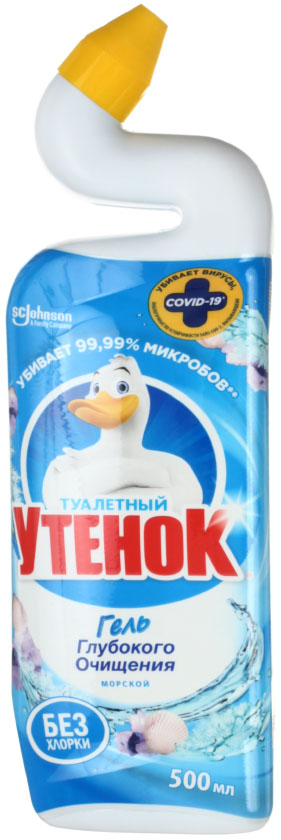 Средство чистящее для унитазов «Туалетный утенок», 500 мл, «Морской»
