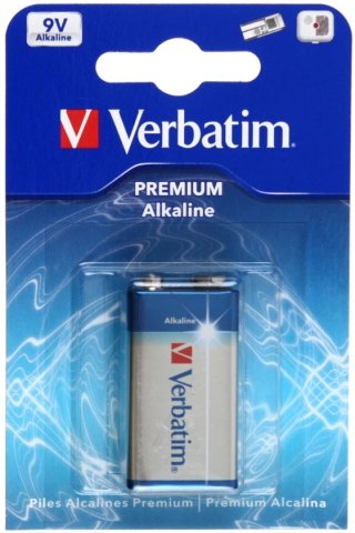 Батарейка щелочная Verbatim Premium Alkaline , 9V, 6LR61, тип «Крона» Батарейка щелочная Verbatim Premium Alkaline , 9V, 6LR61, тип «Крона»