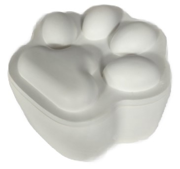Шкатулка гипсовая «Лапка» (Сильченко А.С.), 9*8,5*5 см