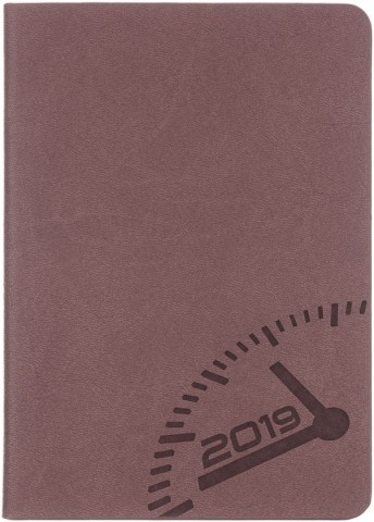 Ежедневник датированный на 2019 год «Феникс», 126*174 мм, 176 л., мокко