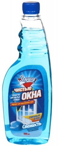 Средство для мытья стекол «Чистые окна» , 500 мл, без распылителя, «Морская свежесть»