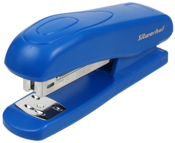 Степлер Silwerhof скобы №24/6-26/6, 20 л., 120 мм, синий Степлер Silwerhof скобы №24/6-26/6, 20 л., 120 мм, синий