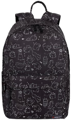 Рюкзак молодежный Heikki Dream 42×26×14 см, Crazy Cats Рюкзак молодежный Heikki Dream 42×26×14 см, Crazy Cats