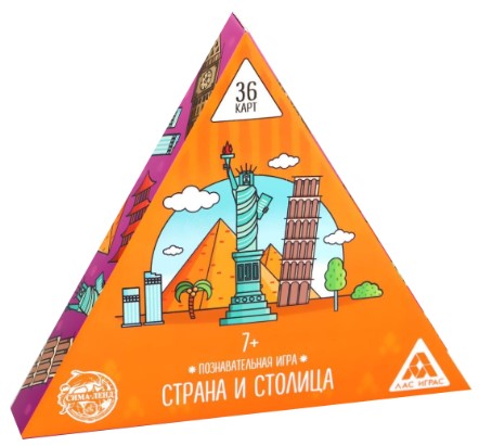Игра настольная «Страна и столица», 36 карт, 7+ Игра настольная «Страна и столица», 36 карт, 7+