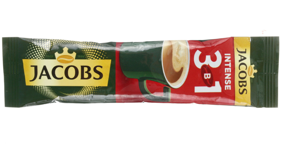 Напиток кофейный растворимый Jacobs 3в1 13,5 г, Intense, в стике