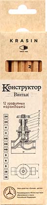 Набор карандашей чернографитных «Конструктор», 12 шт. Набор карандашей чернографитных «Конструктор», 12 шт.