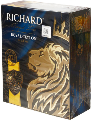 Чай Richard, 200 г, 100 пакетиков, Royal Ceylon, черный чай Чай Richard, 200 г, 100 пакетиков, Royal Ceylon, черный чай