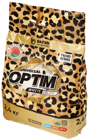 Порошок стиральный Optim 2,4 кг, Universal Порошок стиральный Optim 2,4 кг, Universal
