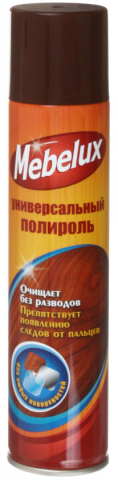 Полироль для мебели Mebelux, 300 мл, для любых поверхностей Полироль для мебели Mebelux, 300 мл, для любых поверхностей