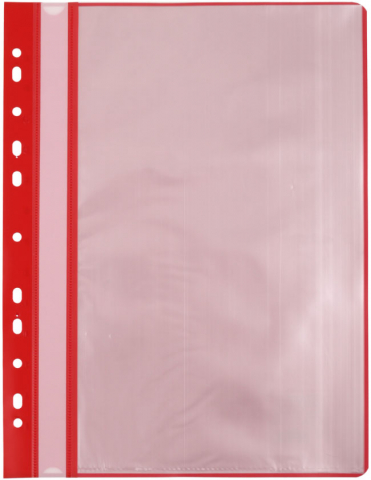 Папка пластиковая на 10 файлов с прозрачным верхом Staff Everyday, толщина пластика 0,16 мм, красная Папка пластиковая на 10 файлов с прозрачным верхом Staff Everyday, толщина пластика 0,16 мм, красная