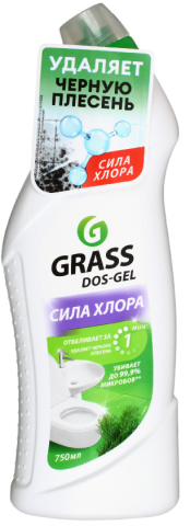 Средство моющее для туалетных и ванных комнат Grass Dos-Gel, 750 мл