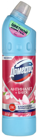 Средство для мытья сантехники Domestos, 750 мл, «Антиналет+блеск. Цветущая магнолия»
