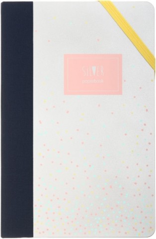 Ежедневник недатированный Milan, 138*210 мм, 208 л., Silver Pink, серебряный