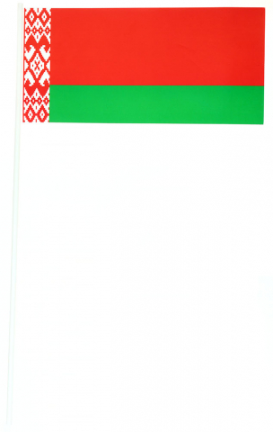 Флажок Республики Беларусь (из бумаги), 10*21 см