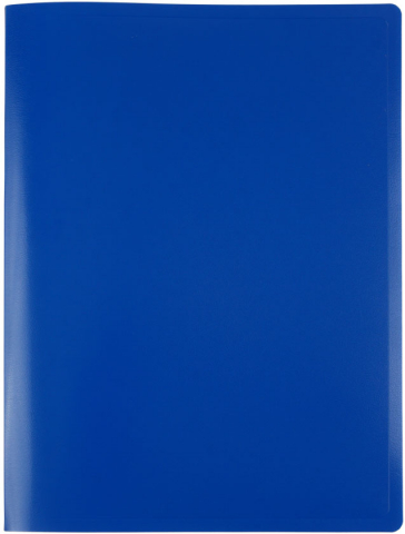 Папка-скоросшиватель пластиковая с пружиной Buro толщина пластика 0,4 мм, синяя