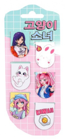 Набор магнитных закладок для книг Sima-Land, 6 шт., «Аниме»