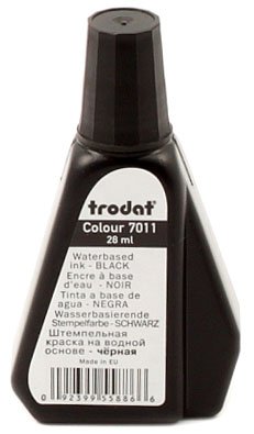 Краска штемпельная Trodat 7011, 28 мл, черная Краска штемпельная Trodat 7011, 28 мл, черная