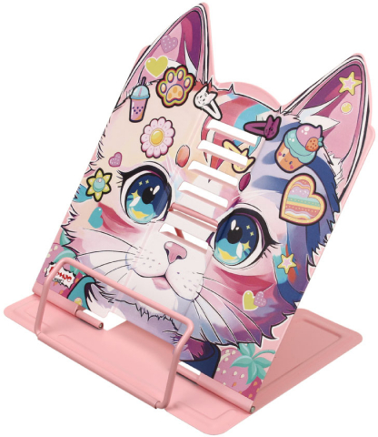 Подставка для книг металлическая фигурная «Комус Класс», 230*200 мм, Kitty Подставка для книг металлическая фигурная «Комус Класс», 230*200 мм, Kitty