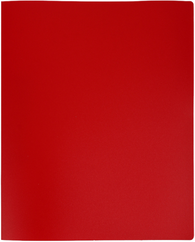 Папка пластиковая на 2-х кольцах «Стамм», толщина пластика 0,5 мм, красная