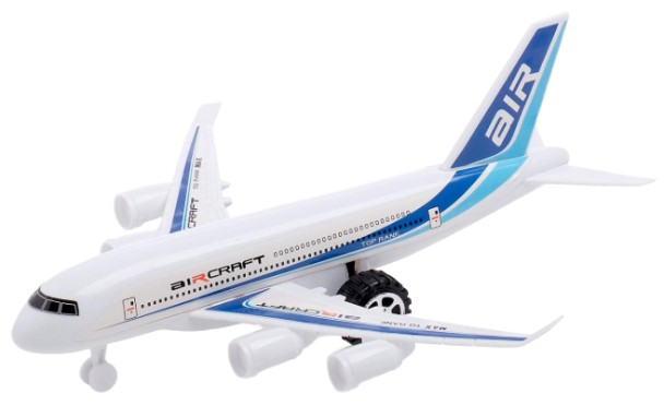 Самолёт инерционный «Пассажирский» 20,5×20×7,5 см