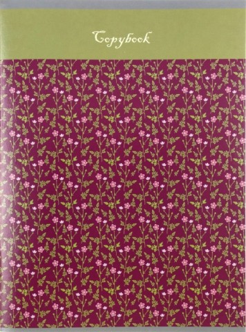 Тетрадь общая А4, 48 л. на скобе «Канц-Эксмо» , 200*275 мм, клетка, «Цветочный орнамент»