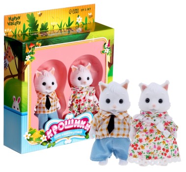 Набор игрушек «Зверята. Питомцы» 2 шт., «Крошики. Счастливая семья» Набор игрушек «Зверята. Питомцы» 2 шт., «Крошики. Счастливая семья»