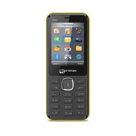 Телефон мобильный Micromax X249+, Yellow, корпус желтого цвета