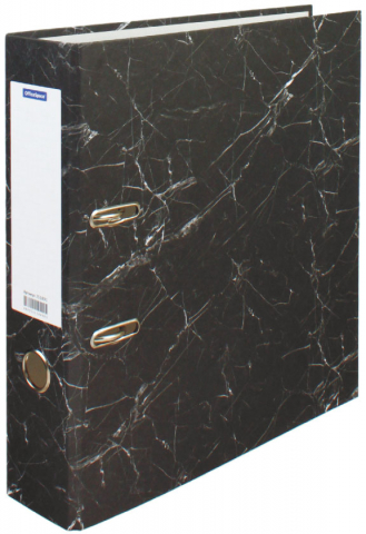 Папка-регистратор OfficeSpace «под мрамор», корешок 70 мм, черный Папка-регистратор OfficeSpace «под мрамор», корешок 70 мм, черный