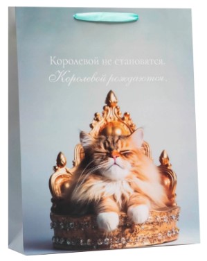 Пакет подарочный Sima-Land 33×42×10 см, «Королева» Пакет подарочный Sima-Land 33×42×10 см, «Королева»