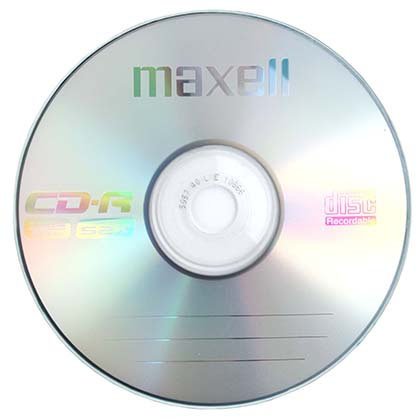 Компакт-диск CD-R Maxell, 52x, 100 шт., в тубе