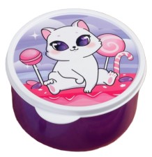 Ланч-бокс круглый Sima Land 0,5 л, «Кошечка»