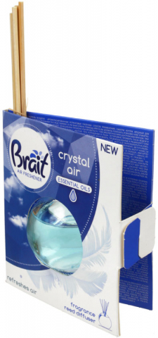 Освежитель воздуха (ароматизированные палочки) Brait, 40 мл, Crystal Air - фиалка, дыня, ландыш