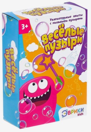 Набор для опытов с мыльными пузырями «Веселые пузыри», «Радужные приключения», 3+ Набор для опытов с мыльными пузырями «Веселые пузыри», «Радужные приключения», 3+