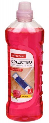 Средство для мытья полов Office Clean «Универсал», 1000 мл, «Роза»