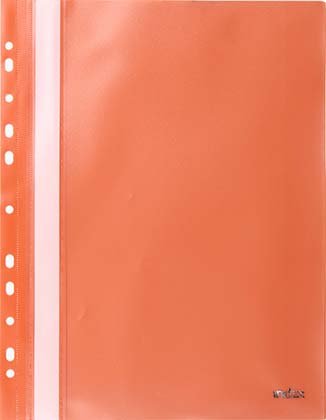 Папка-скоросшиватель пластиковая А4 Index 319, толщина пластика 0,18 мм, оранжевая