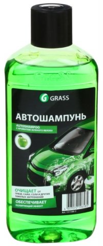 Автошампунь Grass Auto shampoo, 1000 мл, с ароматом яблока