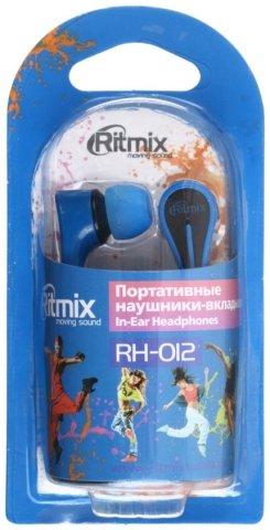 Наушники Ritmix RH-012, синие