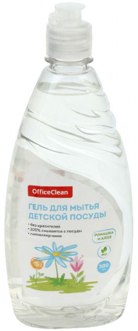 Средство для мытья детской посуды OfficeClean 500 мл, «Ромашка и алоэ»