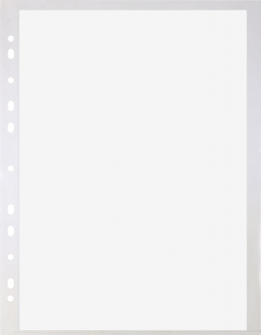 Файл А4+ перфорированный Attache Selection, 120 мкм, гладкий, глянцевый, 224*309 мм (до 80 л.)