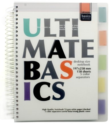 Блокнот с разделителями для записей Ultimate Basics, 197*250 мм, 150 л., клетка, цвета обложки ассорти (цена за 1 шт.) Блокнот с разделителями для записей Ultimate Basics, 197*250 мм, 150 л., клетка, цвета обложки ассорти (цена за 1 шт.)