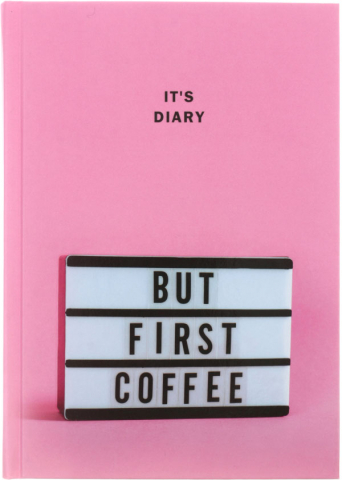 Ежедневник полудатированный «Канц-Эксмо», 145*205 мм, 192 л., Coffee time