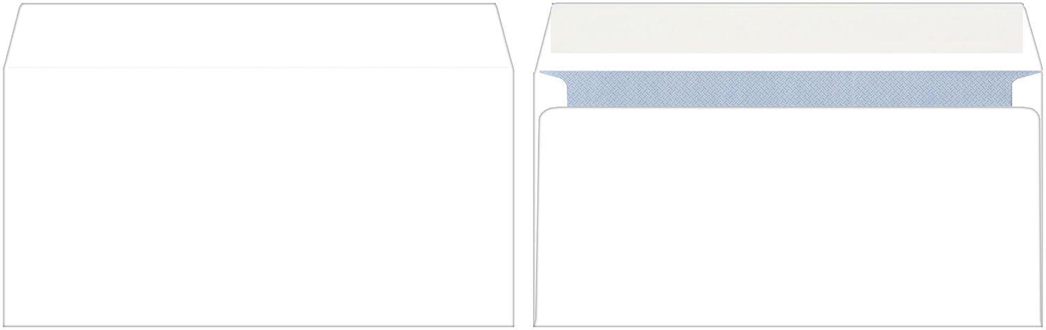 Конверт почтовый 110×220 мм (DL) силикон, чистый