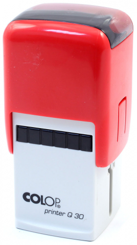Автоматическая оснастка Colop Q30, для клише штампа 30*30 мм, корпус красный